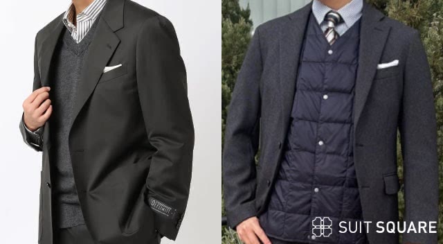 オフィスカジュアル レイヤード