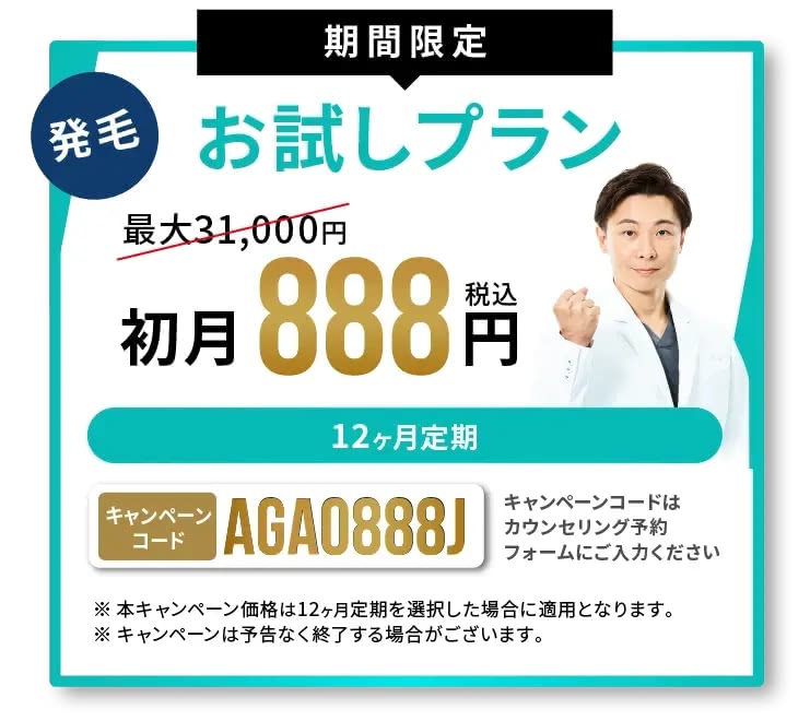 AGAヘアクリニックのクーポン