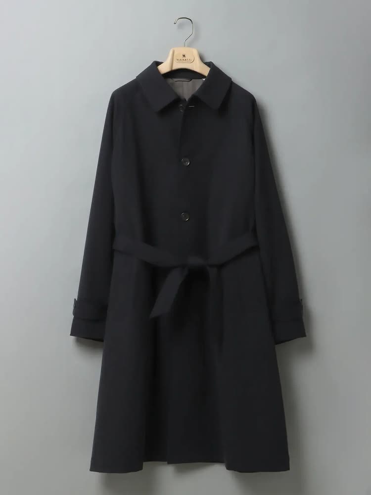 カシミヤ20% ブルックスブラザーズ ウールステンカラーコート ベルト グレー カシミヤ20% ブルックスブラザーズ ウールステンカラーコート