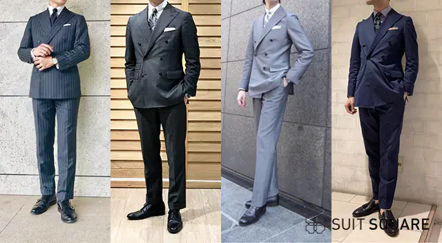 30代 スーツ ダブルブレスト