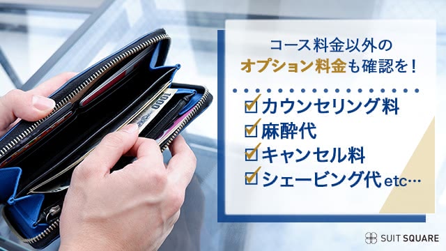 ヒゲ脱毛でかかりやすいオプション料金