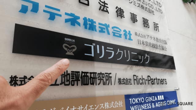 ゴリラクリニック銀座院の調査画像